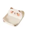 Suporte de tampa de panela de gato de desenho animado, suporte de panela para bancada, organizador de tábua de corte de cozinha, armazenamento multifuncional de tampas de panela para mesa