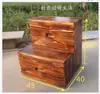 Escalera se vende por separado, Taburete de madera maciza, Estantería, Almacenamiento, Mesita de noche para balcón, Taburete con ruedas y escalera, Doble uso con cajones