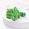 Múltiples Colgantes de Llavero de Animales Realistas Impresos en 3D, Figuras Modelo Articuladas Móviles de Oso y Zorro