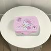 Caja de medicinas linda de dibujos animados portátil portátil tamaño pequeño mini portátil seis compartimentos portátil sellada caja para subenvasado de medicinas
