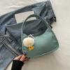 2025 Nuevo Color Caramelo Nylon Ligero Elegante Fresco Colgante Bolso de Mano Simple Bolso de Hombro para Axila para Mujeres