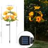 Linterna de Girasol Simulado Solar Lámpara Solar para Césped Exterior Impermeable Lámpara de Piso Jardín Patio Lámpara Decorativa