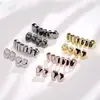 Hiphop Transfronteiriço Hip-Hop Aparelhos Dourados Aparelhos Dourados Banhados a Ouro Dentes Brilhantes Grillz Ouro Real Eletrodepositado Joias para Dentes