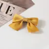 Pasador de Pelo Pequeño Transfronterizo con Lazo Pinza de Pato Accesorios para el Cabello Coreano Dulce Infantil Lindo Pasador Pinza Lateral para Cabello Roto Accesorios para el Cabello