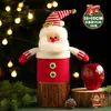 Muñeco de Peluche Manzana de Navidad Caja de Regalo Tarro de Dulces Nochebuena Caja de Regalo Tejida Manzana Bolsa de Manzana Caja de Manzana
