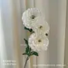 Rey loto de tres cabezas carpa koi peonía peonía persa accesorios para auditorio de bodas flor de seda decoración de interiores flor artificial
