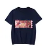 Anime japonês de 2025 Yae Miko nova moda estampa simples estilo europeu e americano unissex camiseta gola redonda