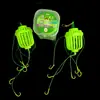 Jaula de Pesca Fluorescente para Carpa de Guerra Monstruo de Agua para Pescar Carpa Cabezona y Carpa Crucian Combinación de Anzuelos 4+2/Anzuelo de Tubo Ise Ni/Mango Plano Dos Tipos de Anzuelos