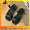 Sandalias de Playa de Moda y Hermosas para Mujer con Faldas 2025 Nuevas Chanclas con Suela Gruesa para Aumentar la Altura para que las Mujeres las Usen Afuera en Verano