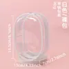 Bolsa de Bebê 15cm Boneca de Algodão Bolsa para Dor Boneca Tendência Feita à Mão Bolsa para Passeio de Bebê Zíper Duplo Espessada Transparente Bolsa para Passeio de Bebê