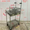 Carrinho Detalhável de Aço Inoxidável Espesso para Transmissão ao Vivo ao Ar Livre com Rodas, Rack de Armazenamento Portátil, Carrinho de Feira, Carrinho de Ferramentas
