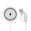 Cargador Inalámbrico Magnético Magsafe Adecuado para Teléfono Móvil Apple Carga Rápida Inalámbrica Interfaz Dos en Uno Carga Inalámbrica