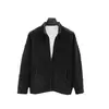 Jaqueta de fleece polar dupla face masculina outono e inverno 2024 Nova jaqueta gola alta roupa de cor sólida espessada suéter de fleece