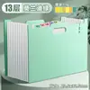 Bolsa Sanfonada Portátil Vertical Pasta Armazenamento de Documentos de Grande Capacidade Artefato Vertical de Armazenamento e Organização de Provas
