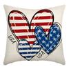 Nueva funda de almohada cojín Día de la Independencia transfronteriza Amazon funda de almohada de lino nórdico