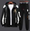 Suéter com Capuz Cardigan Suit Moda Masculina Jovem Bonito Casual Estudante Masculino Casaco Fino Primavera e Outono 2021