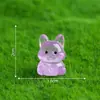 Paisaje en miniatura, figura linda de pug brillante, adorable decoración de jardín, accesorios de paisajismo DIY, adornos pequeños para ventas transfronterizas