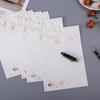 Conjunto de Papel Carta com Envelope Criativo Retrô Estampagem a Quente Pequeno Fresco Japonês Confissão Carta de Amor Papel Timbrado Atacado Bolsa de Envelope