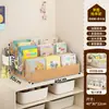 Estantería para niños, estantería pequeña de escritorio, soporte de lectura para libros de escritorio, organizador y estante de almacenamiento para libros ilustrados de bebé en ventana salediza junto a la cama