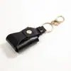 Chaveiro de Carro Couro PU Chaveiro de Metal Cor Pura Anti-Perda Pingente de Chaveiro Chaveiro de Bolsa Couro Marca Tendência