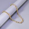 Colar L175 aço inoxidável design textura irregular feminino estilo ins europeu e americano rede vermelha explosão atacado