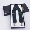 Directo de fábrica tirante jacquard de tres clips para hombre 3.5 3.5cm clip cinta impresa tirante ancho de tres clips Verde Militar