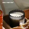 Taza de Vidrio para Vela de Aromaterapia Colorida en Relieve de Alta Calidad Botella de Aromaterapia de Gama Alta Botella Vacía Contenedor de Vela Taza de Vela Transfronterizo