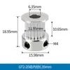 Rueda Síncrona 2Gt para Impresora 3D Polea de Transmisión de 16/20 Dientes Polea Activa para Motor Paso a Paso Mecánico Gt2