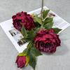 Nuevo Producto Transfronterizo Flor de Peonía Simulada Decoración de Boda Decoración de Sala de Estar Flor Falsa Diseño de Hotel Decoración Floral Flores Hechas a Mano