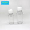 100ml transparente escala sub-engarrafamento líquido aqua com tampa pet boca pequena garrafa de plástico pequena viagem sub-engarrafamento
