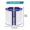 Filtro de repuesto HEPA de Carbón 2 en 1 para Dyson PH01 HP07 HP10 HP06 TP06