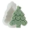 Alce de Natal Homem de Gengibre Árvore de Natal Boneco de Neve Casa de Madeira Forma Vela Aromática Fabricação Molde de Silicone