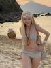 Novo Maiô Cortado de Cintura Alta 2025 para Mulheres Cobrir a Barriga e Visual Emagrecedor para Férias na Praia Roupa de Banho para Fonte Termal para Mulheres [Dropshipping]