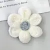 Estilo Xiaoxiang Lana Hecho a Mano Flor Tridimensional Corsage Accesorios para Mujer Primavera y Otoño Nuevo Suéter de Punto Prenda Piezas de Flor Decorativas