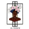 Amazon transfronterizo europeo y americano niñas negras pegatinas de estampado en caliente logo de ropa patrón de transferencia térmica pegatinas de estampado en caliente fotos calientes