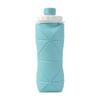 Garrafa de água esportiva de silicone dobrável de 800ml, garrafa de água portátil para viagens, garrafa de água telescópica com rosca interna à prova de vazamentos e grande capacidade.