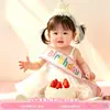 Diadema Sombrero de Cumpleaños Cinta para Fiesta para Niñas Pequeñas y Niños, Cinta Ceremonial con Ambiente Festivo, Accesorios para Fotos, Palitos Retorcidos Hechos a Mano