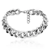 Collar de cadena de metal pesado estilo punk rock rap europeo y americano cadena para el cuello moda femenina personalidad simple