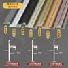 Borde de Chapa de Madera de 4/5/8/9mm Tira de Acabado para Panel de Pared Aleación de Aluminio Forma de I Panel de Pared Integrado Panel de Cristal de Carbono
