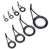 6 # -30 # Ojo de Guía de Acero de Alto Carbono Cerámico a Granel Bucle de Guía de Hilo Caña de Pescar Accesorios para Equipo de Pesca
