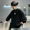 Sudadera de cuello semiabierto para niño, nuevo modelo otoño 2026, prenda superior para niño primavera y otoño, camiseta básica de algodón puro de manga larga para niño, venta al por mayor