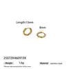 Taina Europeos y Americanos Lujo Ligero Lineales Acero Inoxidable Brazaletes para Oreja Acero de Titanio Pendientes de Moda Transfronterizos Populares Joyería al por Mayor