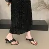 Primer Encuentro: Chanclas tejidas retro estilo francés para mujer, nueva colección de verano 2026, estilo vacacional, diseño grueso