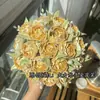 Paquete de Material de Envoltura de Flor de Rosa Brillante Hecha a Mano para Bricolaje Popeye Ama las Espinacas Regalo de Boda Original Antiguo