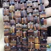 10mm Ágata de Cristal Jade Quadrado Feito à Mão com Contas Quadrado Plano Peça Cortada Acessórios para Joias Contas Soltas Atacado