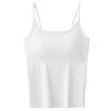 Íntimos de Espalda Hermosa para Mujer con Copa Fija, Suspbottomer, Seamless, Fino, Top de Tubo para Fondo, Verano, Ropa Exterior, Chaleco Todo en Uno con Almohadilla para el Pecho
