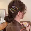 Juego de 3 piezas~Pinzas para el cabello vintage de acetato estilo coreano, Pinzas para flequillo para mujer, Pinzas BB de alta gama nuevas 2025, Accesorios para el cabello