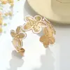 Comercio Electrónico Transfronterizo de Joyería Europea y Americana Más Vendido Verano Pintura de Flores Óleo Metal Borla Moda Pulsera para Mujer