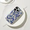Case Protetor de Dupla Camada Azul Borboleta Tela Cheia para iPhone da Amazon, Case Magnético para Apple 17Promax, Atacado