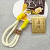 Chaveiro de tesouro em ouro 999 puro, pingente de corrente para celular em folha de ouro, decoração de bolsa, presente para o Dia dos Namorados 520